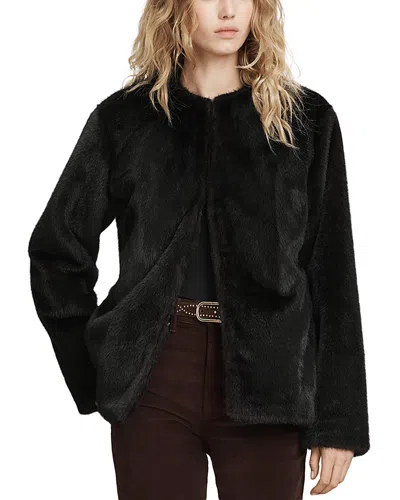 Veronica Beard Griselda Faux Fur Coat In Sable