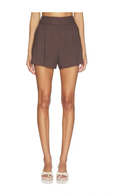 Veronica Beard Haina Short In Brown