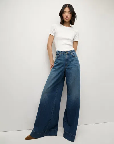 Veronica Beard Haizley Wide-leg Jean In Bandit