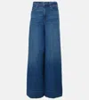 Veronica Beard Haizley High Waist Extra Wide Leg Jeans In Blue