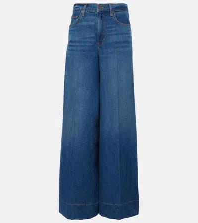 Veronica Beard Haizley High Waist Extra Wide Leg Jeans In Bandit