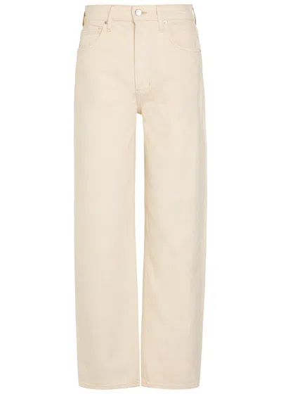 Veronica Beard Haley Arc-leg Jeans In Neutral
