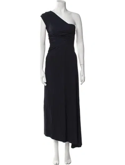 Pre-owned Veronica Beard Halterneck Long Dress In Blue