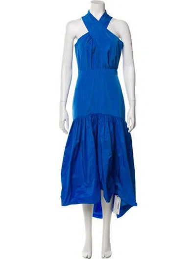 Pre-owned Veronica Beard Halterneck Long Dress W/ Tags