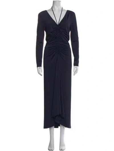 Pre-owned Veronica Beard Halterneck Long Dress W/ Tags