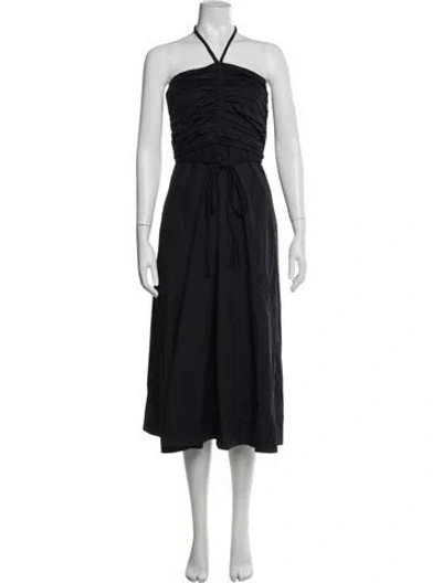 Pre-owned Veronica Beard Halterneck Midi Length Dress W/ Tags In Blue