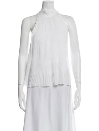 Pre-owned Veronica Beard Halterneck Sleeveless Top In Neutral