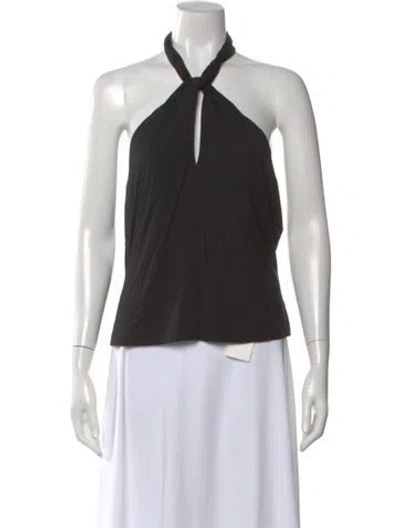Pre-owned Veronica Beard Halterneck Sleeveless Top W/ Tags In Black
