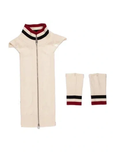 Pre-owned Veronica Beard Harding Cashmere Dickey In Neutrals