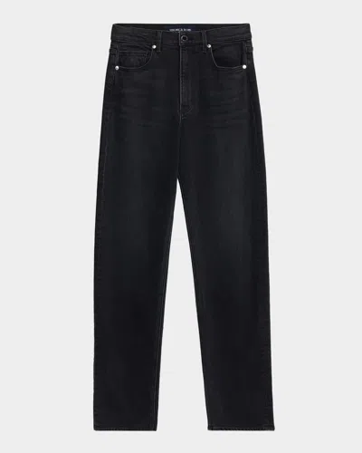 Veronica Beard Harley Arc-leg Jeans In Black