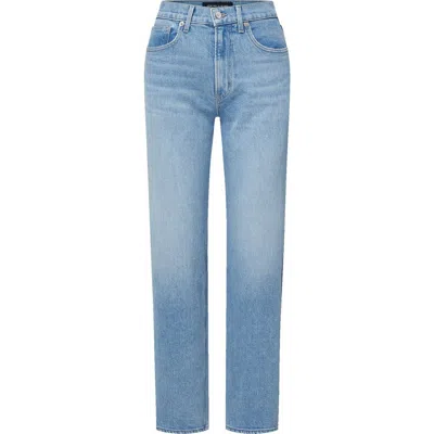 Veronica Beard Harley High Waist Arc Leg Jeans In Blue