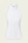 Veronica Beard Regina Sleeveless Button-down Shirt