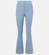 Veronica Beard Flared Hawthorne Trousers In Blue