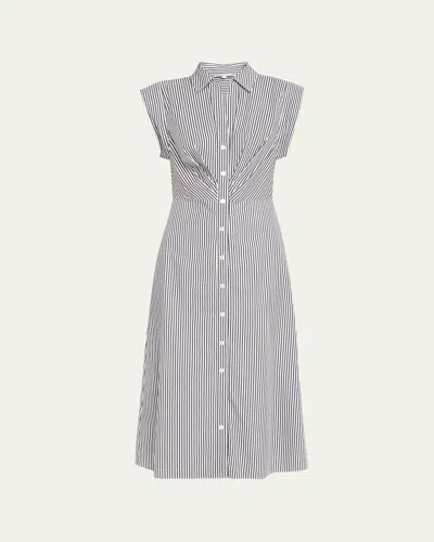 Veronica Beard Haydon Stripe Shirtdress