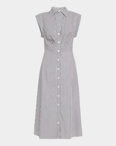 Veronica Beard Haydon Stripe Shirtdress