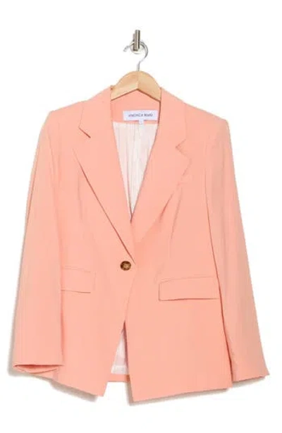 Veronica Beard Hayward Linen Blend Dickey Jacket In Coral