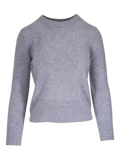 Veronica Beard Heather Crew-neck Sweater In Gray