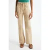 Veronica Beard Heather Rope Drawstring Stretch Cotton Blend Pants In Neutral