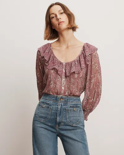 Veronica Beard Hewitts Floral Blouse