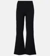 Veronica Beard High-rise Flared Pants In Black