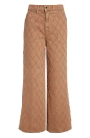 Veronica Beard Taylor Cropped High Rise Jeans In Hazelnut Stone In Pink