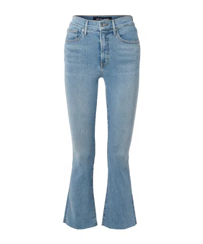 Veronica Beard Carolina Cropped High-rise Flared Jeans In Blue