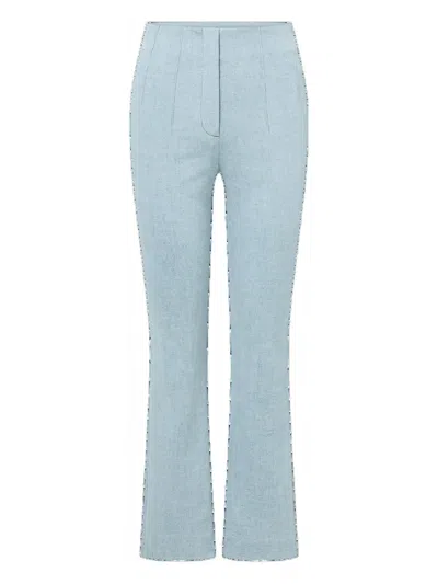 Veronica Beard High-waisted Flared Jeans In Blue
