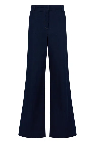 Veronica Beard High-rise Flared Jeans In Blue