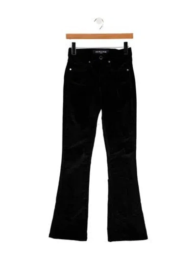 Pre-owned Veronica Beard High-rise Flared Jeans In Black