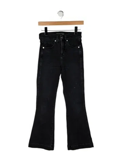 Pre-owned Veronica Beard High-rise Flared Jeans In Black