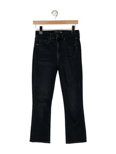 Pre-owned Veronica Beard High-rise Flared Jeans In Black