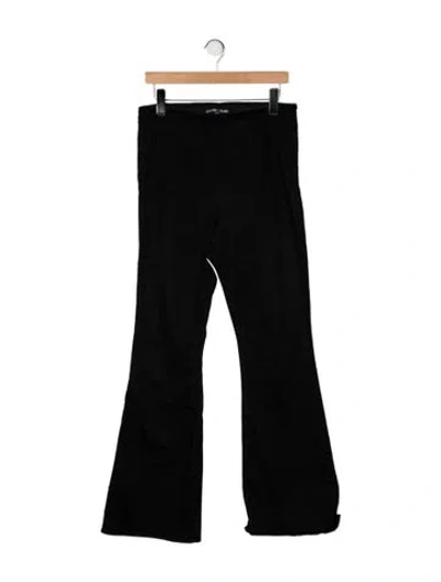 Pre-owned Veronica Beard High-rise Flared Jeans In Black