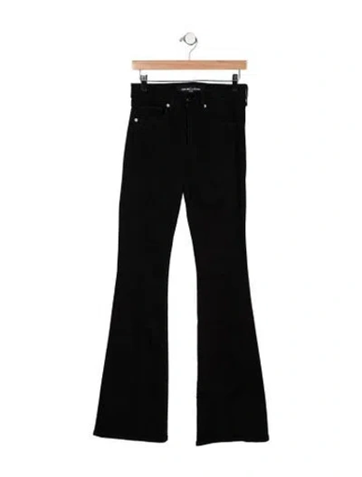 Pre-owned Veronica Beard High-rise Flared Jeans In Black