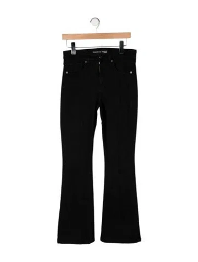 Pre-owned Veronica Beard High-rise Flared Jeans In Black
