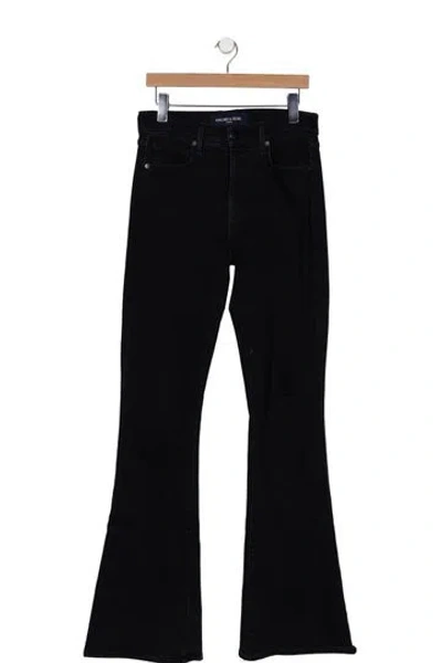 Pre-owned Veronica Beard High-rise Flared Jeans In Black