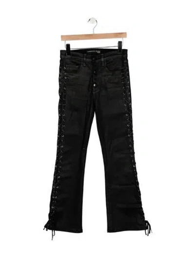 Pre-owned Veronica Beard High-rise Flared Jeans In Black