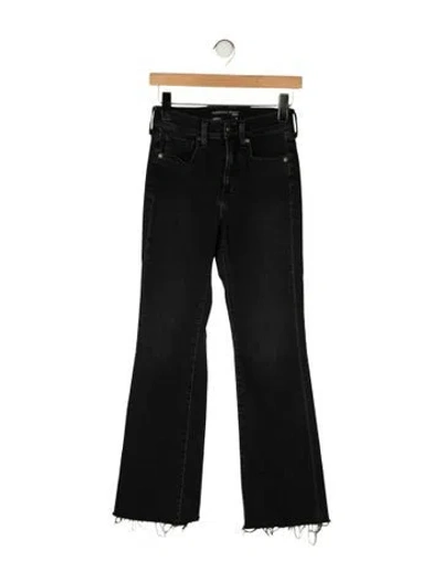Pre-owned Veronica Beard High-rise Flared Jeans In Black