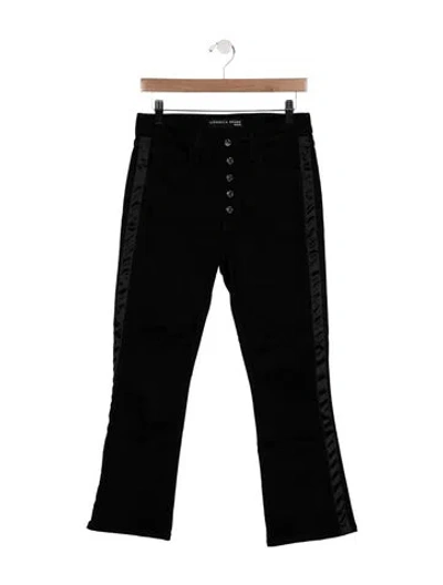 Pre-owned Veronica Beard High-rise Flared Jeans In Black