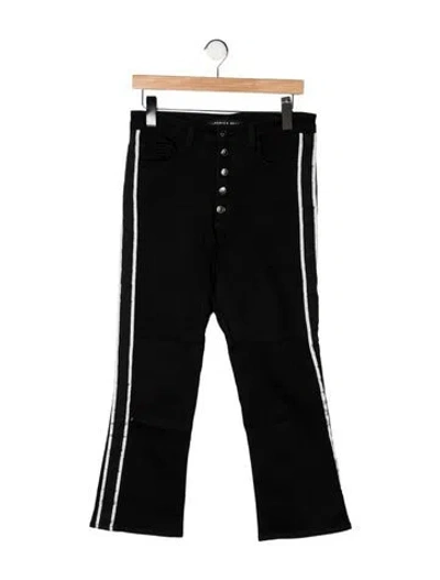 Pre-owned Veronica Beard High-rise Flared Jeans In Black