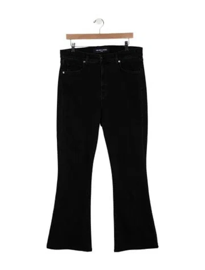 Pre-owned Veronica Beard High-rise Flared Jeans In Black