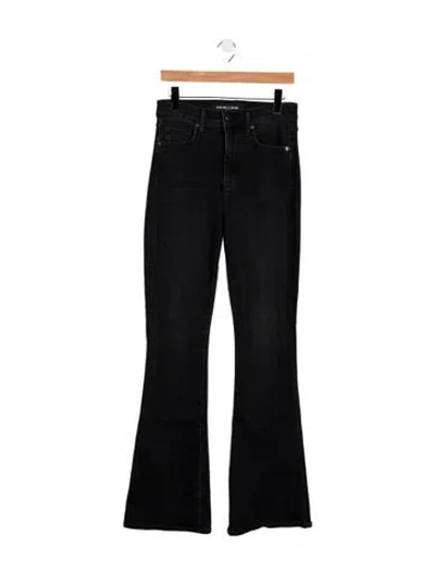 Pre-owned Veronica Beard High-rise Flared Jeans In Black