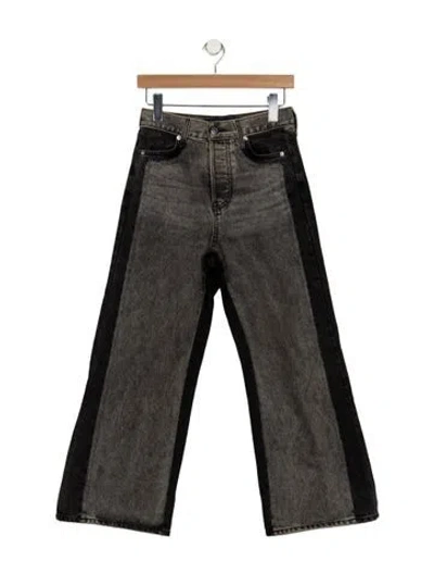 Pre-owned Veronica Beard High-rise Flared Jeans In Black