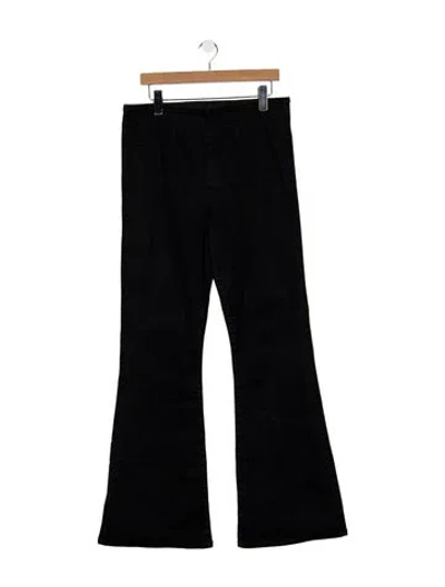 Pre-owned Veronica Beard High-rise Flared Jeans In Black