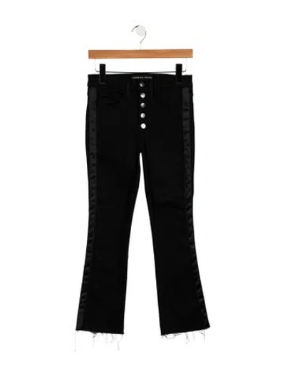 Pre-owned Veronica Beard High-rise Flared Jeans In Black