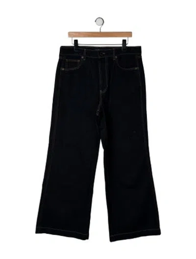 Pre-owned Veronica Beard High-rise Flared Jeans In Black