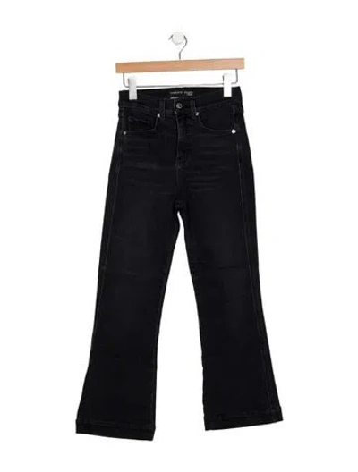 Pre-owned Veronica Beard High-rise Flared Jeans In Black