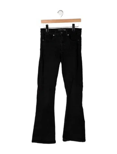Pre-owned Veronica Beard High-rise Flared Jeans In Black