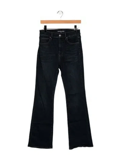 Pre-owned Veronica Beard High-rise Flared Jeans In Black