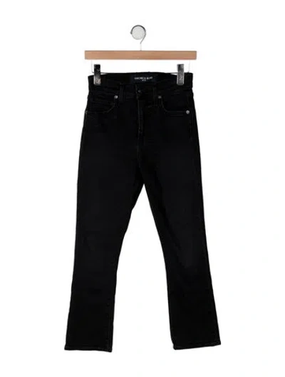 Pre-owned Veronica Beard High-rise Flared Jeans In Black