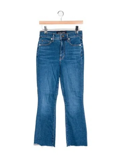 Pre-owned Veronica Beard High-rise Flared Jeans In Blue